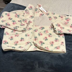 New in  brand new with tag Floral Sherpa Jacket